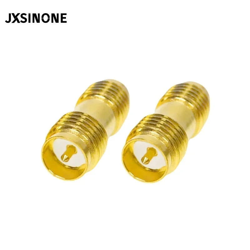 Imagem -04 - Jxsinone Adaptador Sma Adaptador rp Sma Fêmea Pino para Sma Fêmea Pino Conector Duplo Reto de Cobre Banhado a Ouro