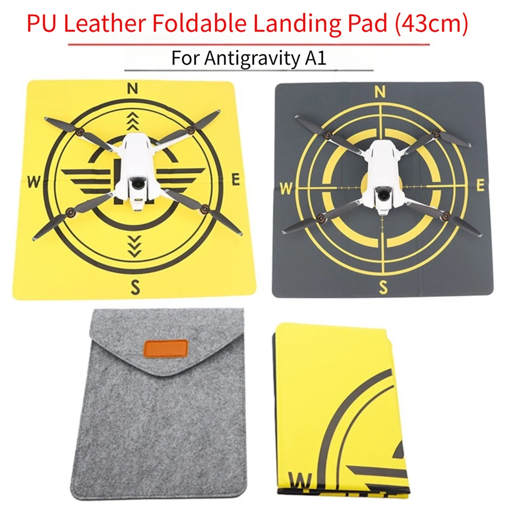 Portable Design Double-Sided Foldable PU Drones Landing Pad Foldable Double-side Helipad For Insta360 Antigravity A1 Accessories