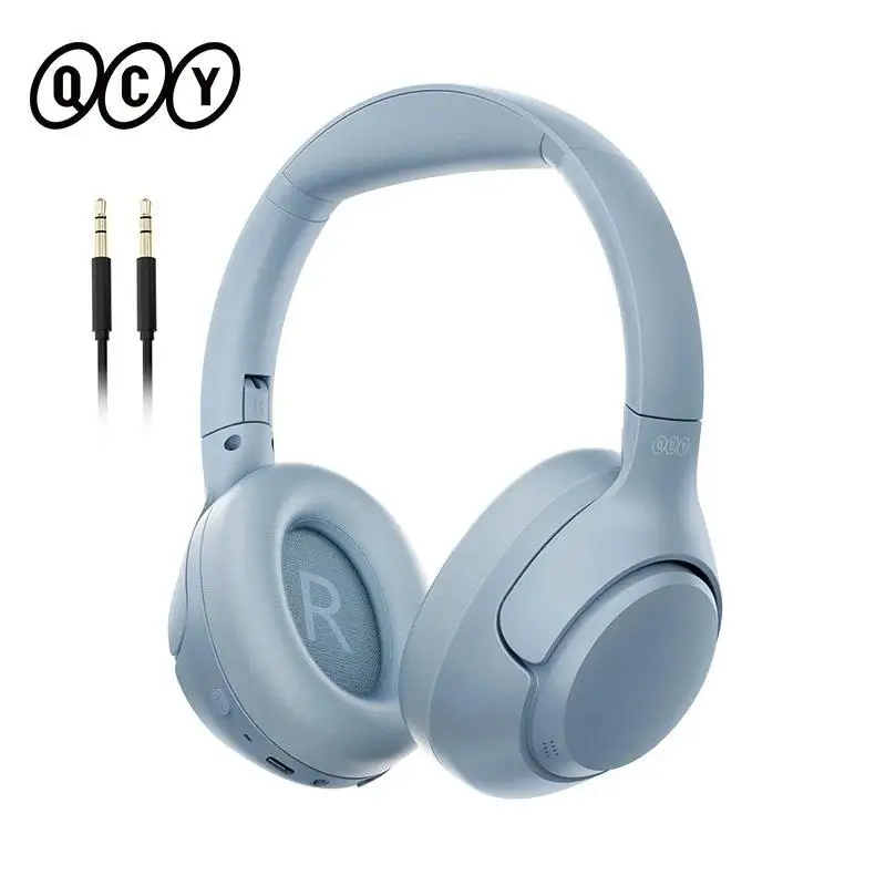 2025 QCY H3 ANC Wireless Headphones Bluetooth 5.4 Hi-Res Audio Over Ear Headset 43dB Hybrid Active Noise Cancellation Earphones