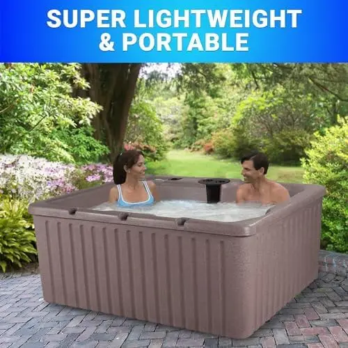 Current Outdoor Hot Tub, Free Extras, Fits 4 Adults, Plug And Play Spa, Free Cover Included, Made In Usa,