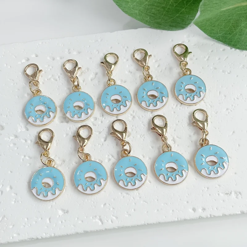 10 porte-clés en forme de donut, porte-clés mignon pour voiture, sac à dos, sac, superbes cadeaux pour la fête des mères, la Saint-Valentin, la fête des enseignants, les fêtes