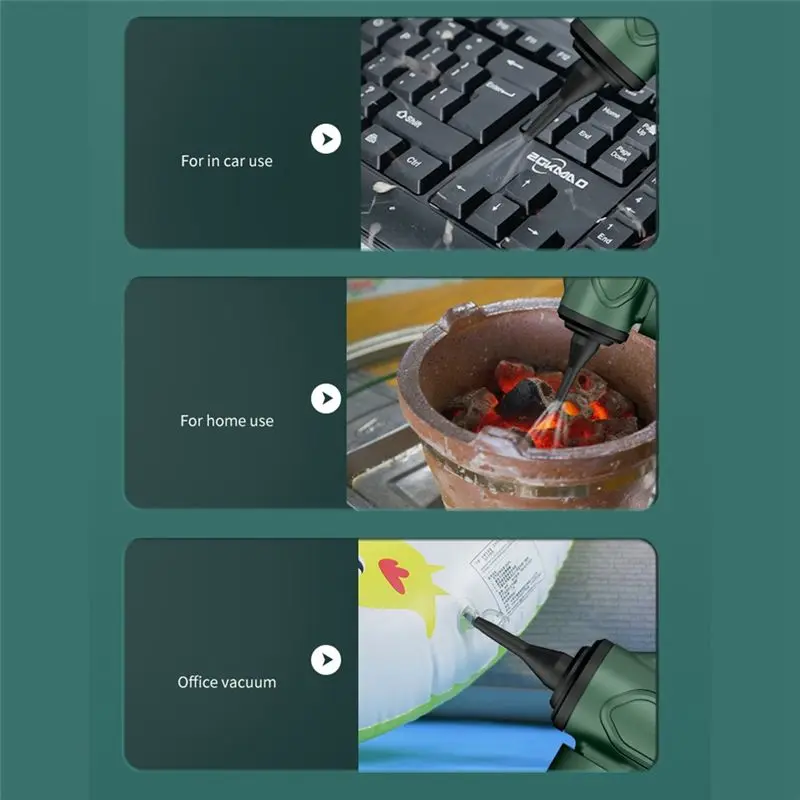 

(ABUB) Беспроводной автомобильный пылесос, портативный, перезаряжаемый, мини-пылесос 3-в-1 для дома и автомобиля