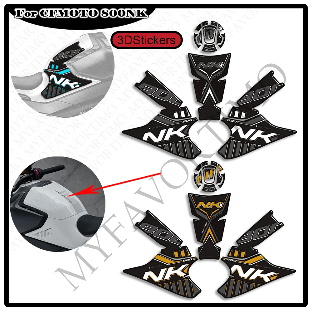 

For CFMOTO CF MOTO 800NK 800 NK Motorcycle Tank Pad Side Grips Gas Fuel Oil Knee Protector Stickers Decals