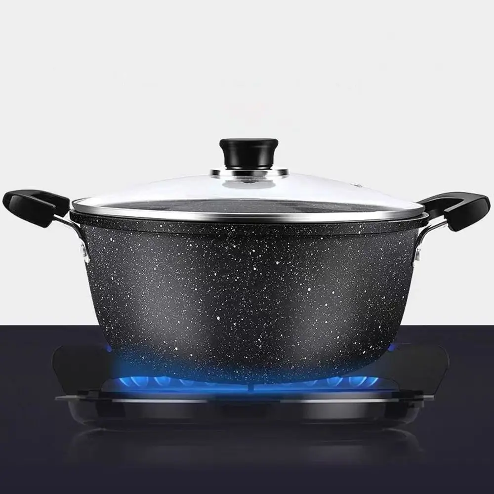 Universal Maifan Stone Soup Pot Non-stick Two Ears Kitchen Cooking Household with Lid Saucepan…