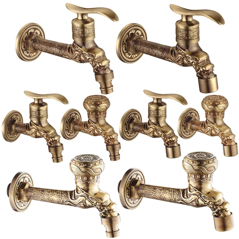 

YY European-Style Washing Machine Faucet Mop Pool Faucet Copper Main Body Quick Open Single Cold