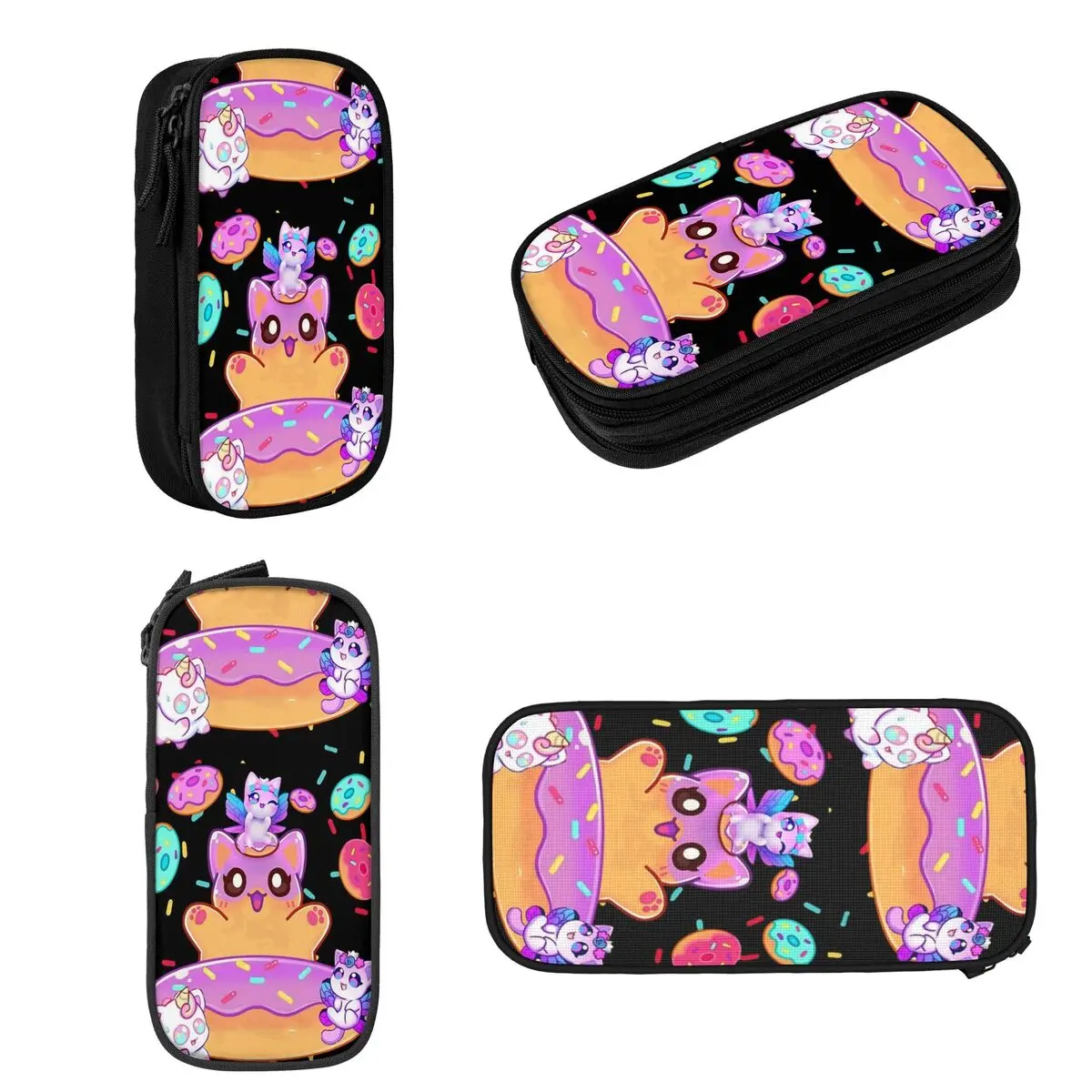 Imagem -02 - Aphmau-anime Cats Lápis Cases Grande Capacidade Pen Bags Pen Box Lápis Pouch para Meninos Meninas Estudantes Papelaria Plushies