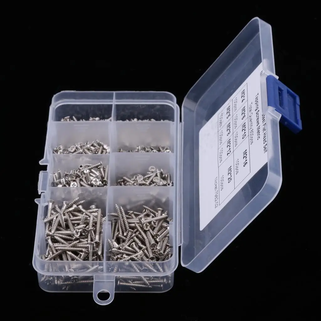 M2 Screws Nickel-plated Stainless Steel Assorted Set for Repair Furniture and Working Equipment Screws view 6