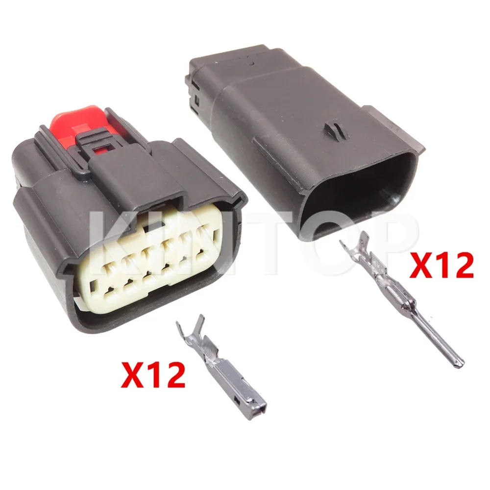 1 Set 12 Pins Auto Headlight Wire Socket AC Assembly 33472-1201 33482-120 Car Sealed Connector For Focus Mondeo Buick Chevrolet
