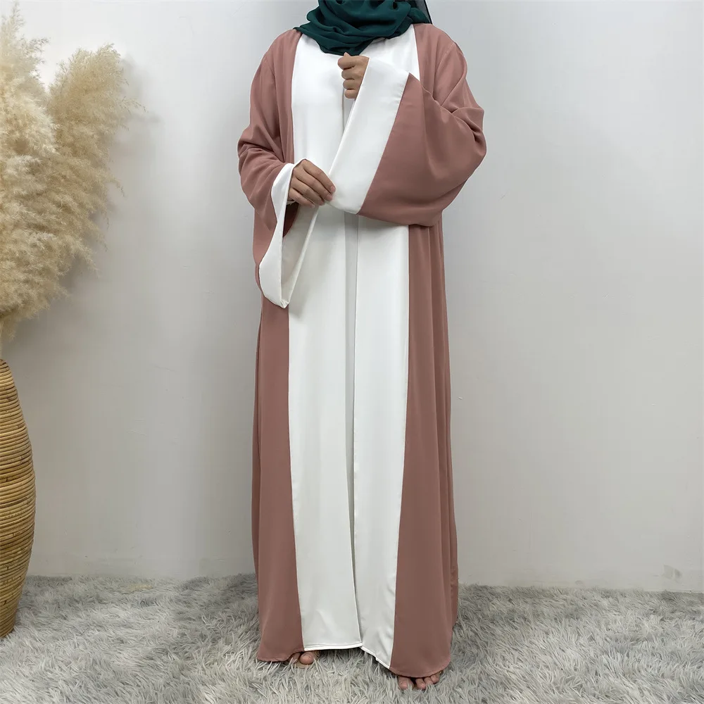 Mode Patchwork Robe musulmane femmes Eid Ramadan vêtements islamiques dubaï turquie Abaya Robe arabe Femme musulmane caftan Jalabiya