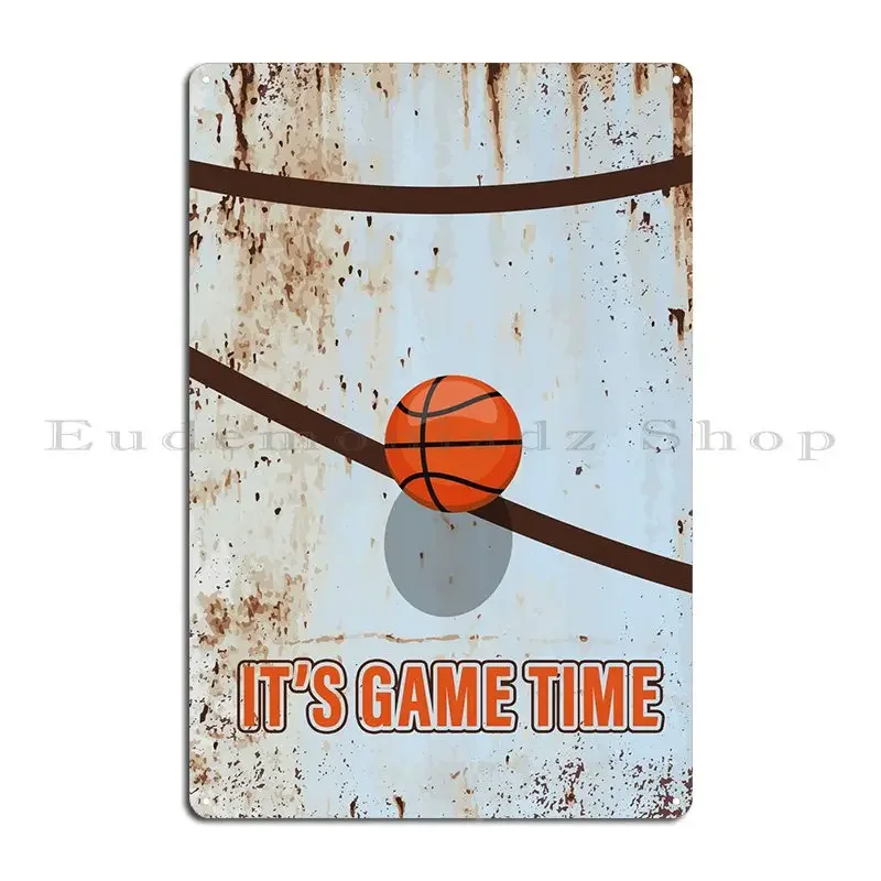 Basketball On Old Street ball Metal Metal Sign Party Garage Club Wall Decor Plaques Designing Tin Sign Poster