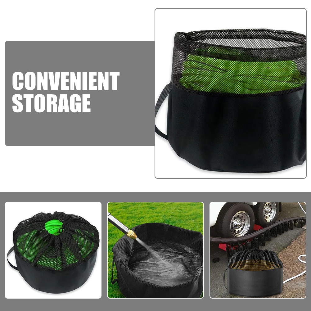 

Foldable RV Hose Storage Bag 3-Piece Set Non-woven Travel Organizer for Cables Hoses Wires Sewer Portable Durable