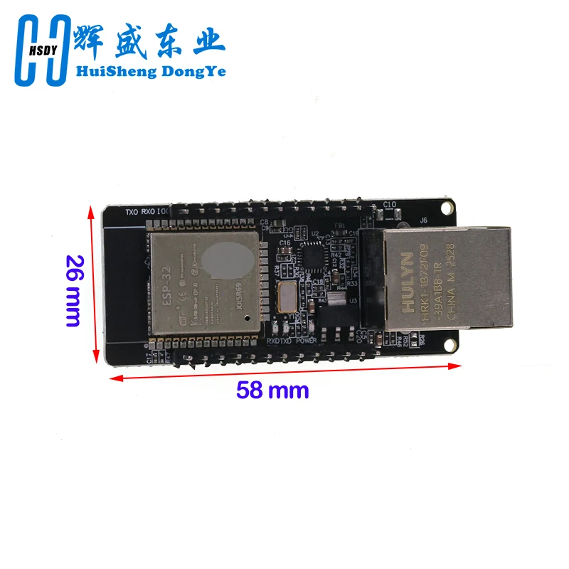 WT32-ETH01 Embedded Serial Port Networking Bluetooth-compatible Ethernet WIFI Combo Gateway MCU ESP32 Wireless Module WT32 ETH01