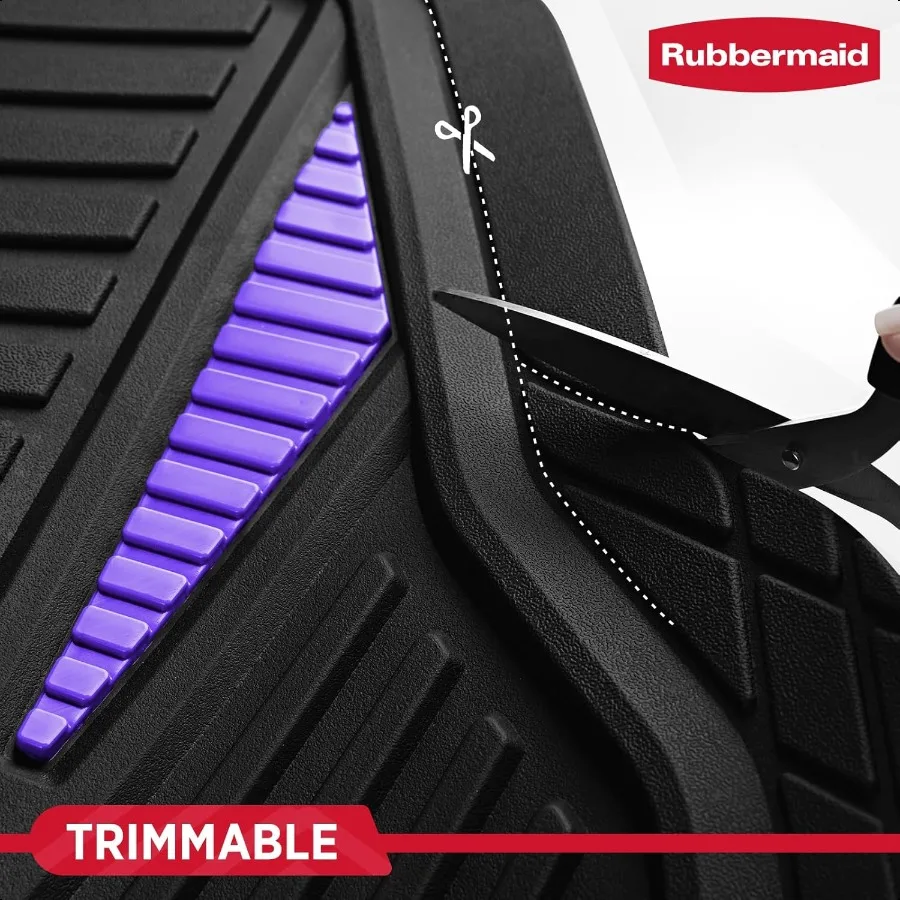 Car Mat Full Set Universal TrimtoFit HeavyDuty Car Floor Mats 4Piece Set for All Weather Protection Durable Rubber Mat for Cars