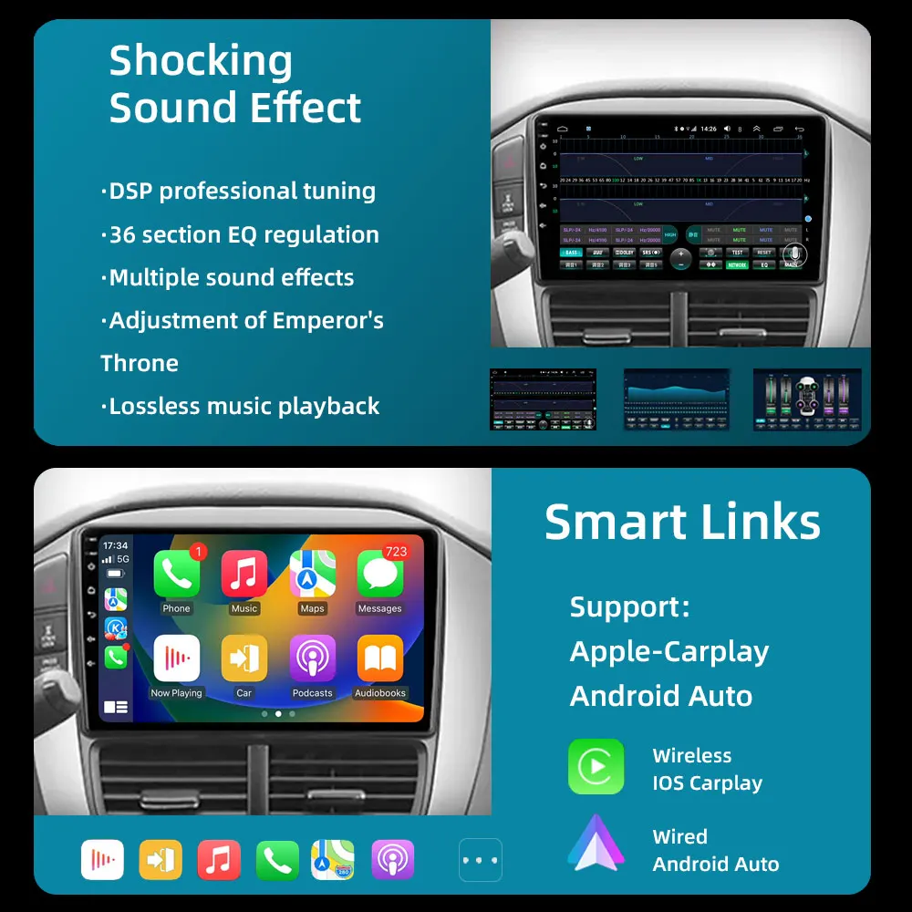 Jundof Android 11 Car Acesssories for Honda Pilot 2005-2008 GPS Navigation Car Radio Multimedia Video Player 4G LTE 5G WiFi
