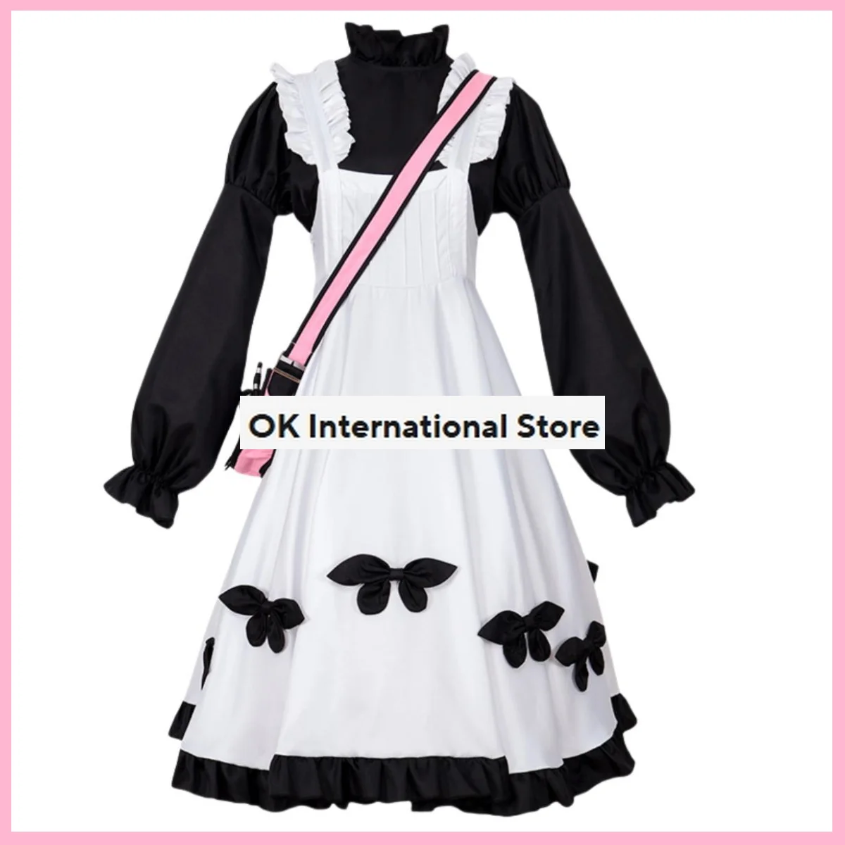 Anime Game Identity ⅤMemory Little Girl Alice Cosplay Costume Black White Camisole Skirt Lolita Woman Lovely Kawaii Party Suit