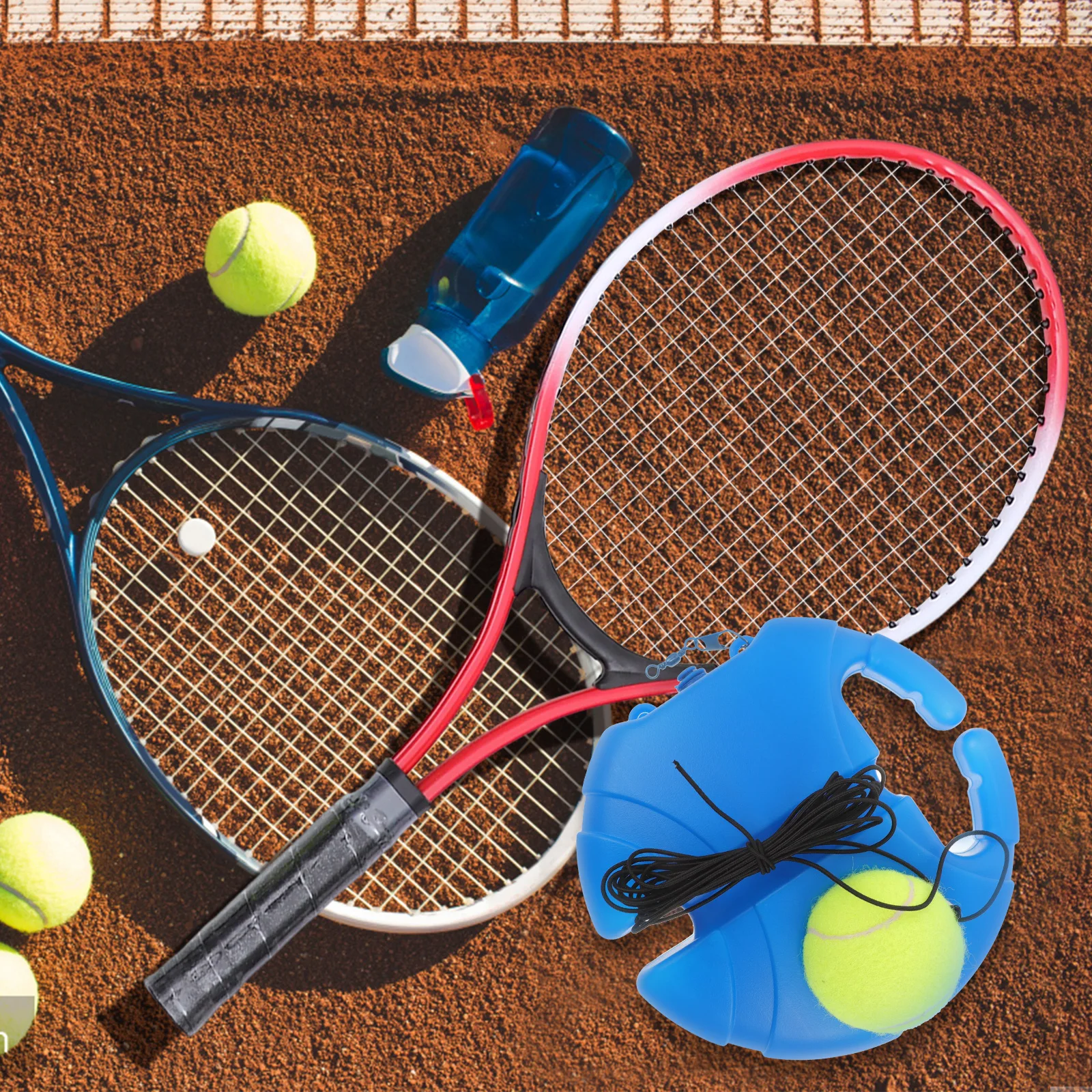 

1Set Tennis Training Base Rubber Professional Tennis Trainer Rebound Ball Self Training Tool Enhancing Eye Hand Coordination