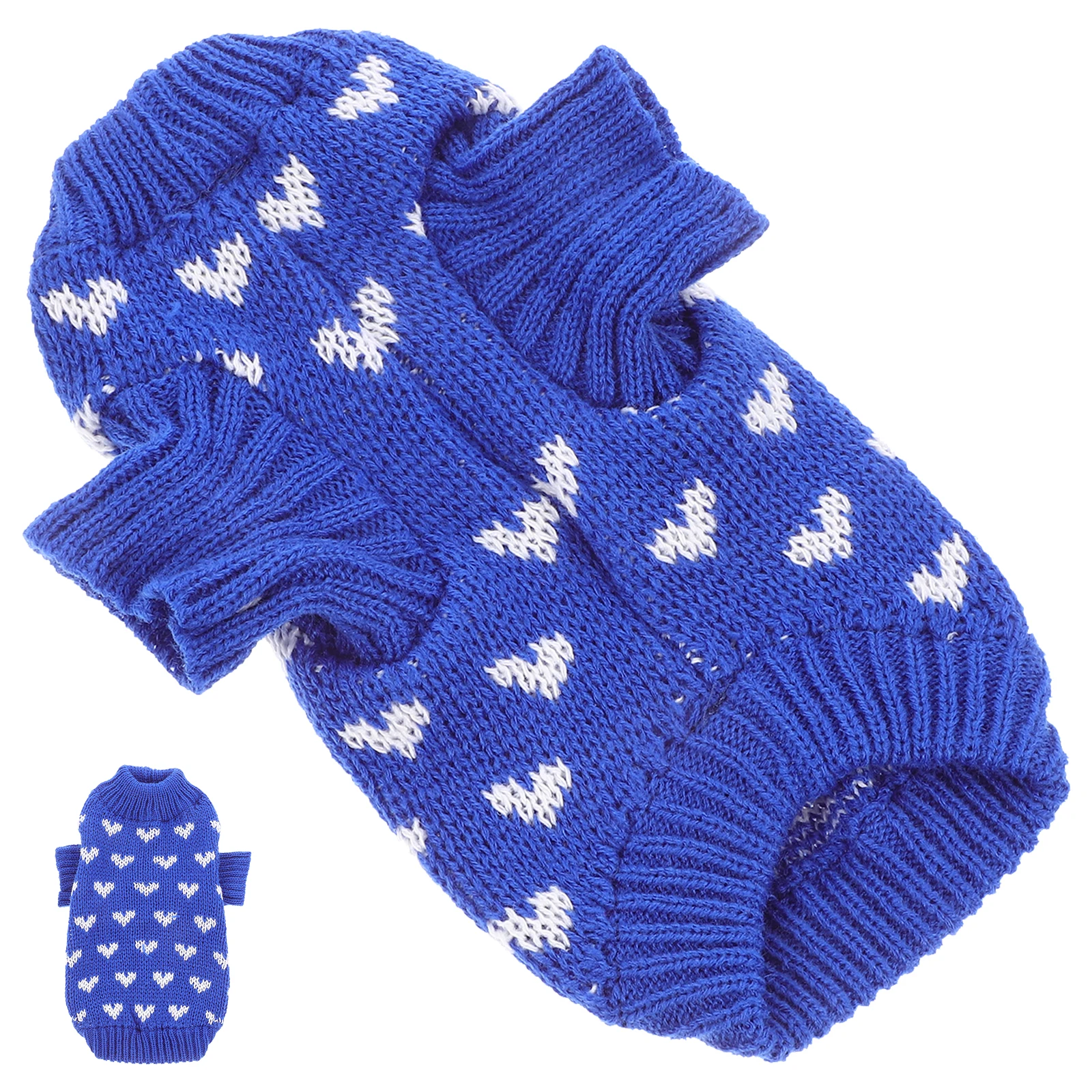 

Stylish Knitted Dog Sweater Cute Pet Apparel Warm Dog Clothes for Winter Valentine Pet Accessory
