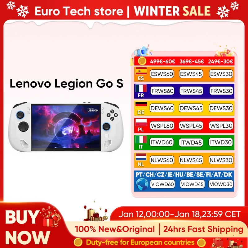 Lenovo Legion Go S 2025 Consola de juegos portátil portátil para juegos 8'' 16GB 512GB AMD Ryzen ™   Z2 Go 120 Hz Windows 11 Hogar