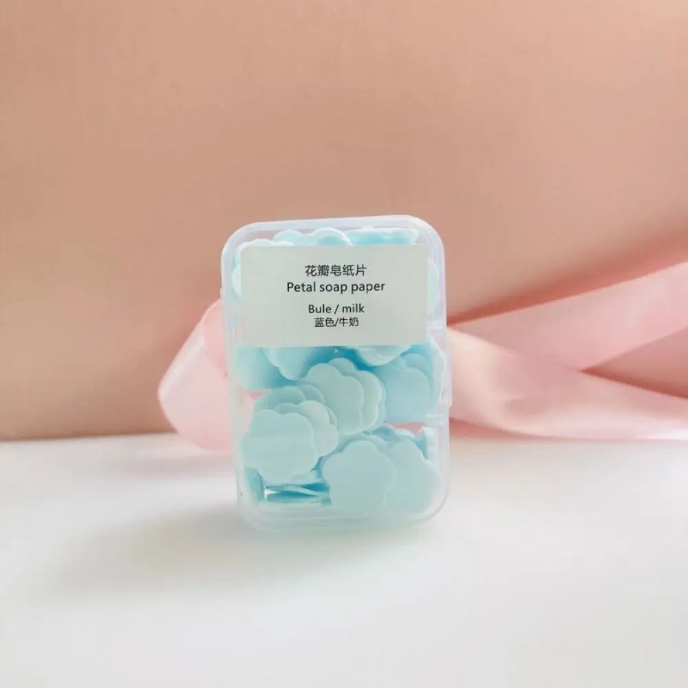 

100 pcs Camping Portable Soap Sheets Dissolvable Cleaning Soap Paper Mini Disposable Hand Washing Soap Adults