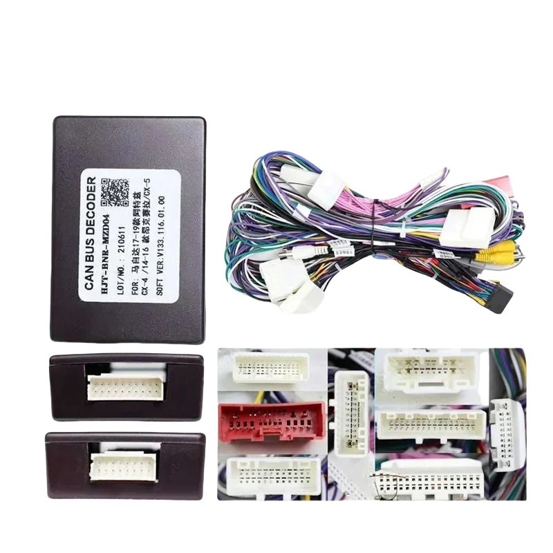 لمازدا 2 / 3 / CX-3 / CX-5 / Atenza أندرويد راديو السيارة Canbus صندوق فك الأسلاك تسخير محول كابل الطاقة BNR-MZD-04