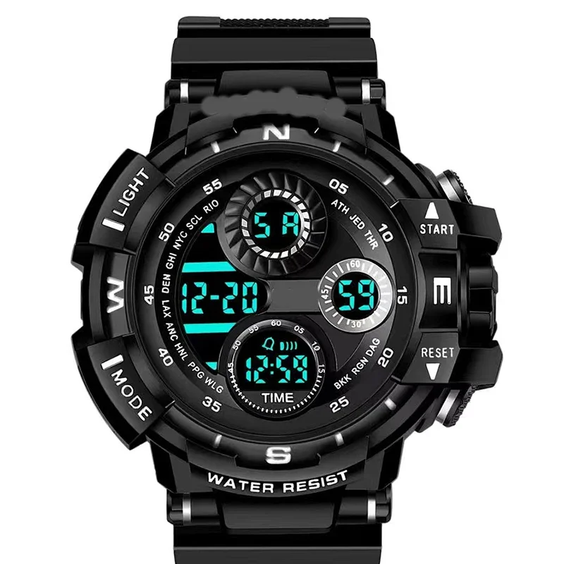 Military Digital Watch for Men Outdoor Men\'s Sports Watches Clock Waterproof Luminous Chronograph Student Electronic Wristwatch