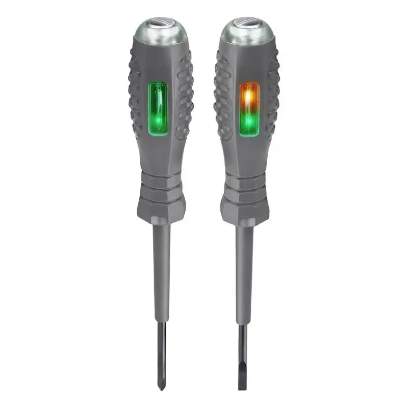 B04 Slotted/Phillips Screwdriver Neon Bulb Indicator Detector Non-Contact Insulated Electrician Pocket Tester Pen Tools