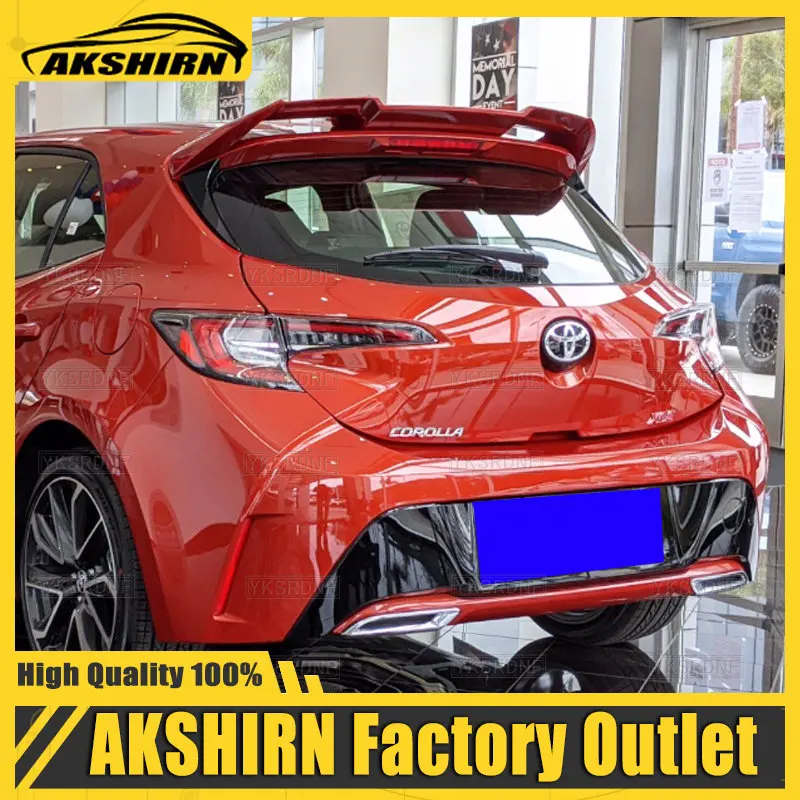 For Toyota Corolla Hatchback 2019+ New ABS Plastic Unpainted Primer Rear Trunk Wing Lip Spoiler Car Styling