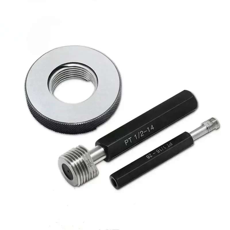 1pcs Taper Pipe Thread Plug Gauge  /Thread Ring Gauge Measure Tool PT1/16-28 1/8 21/2 1/3 1-11 3/8-19