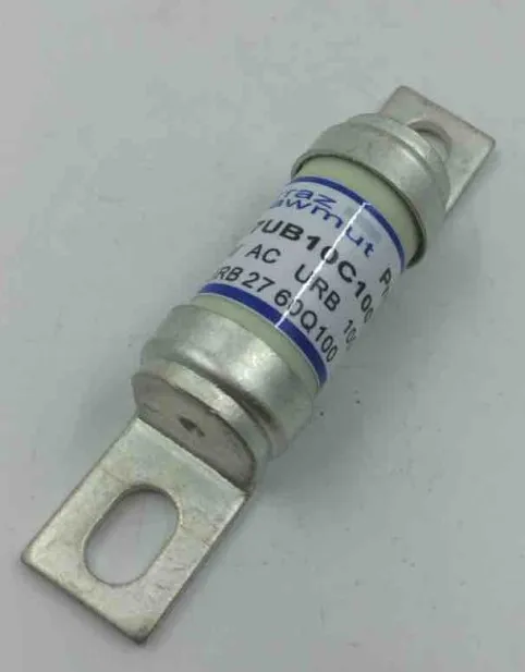 

Fuses: DN27UB10C100T 1000VAC URB 100A 1021 CP URB 27.60 Q100 aR