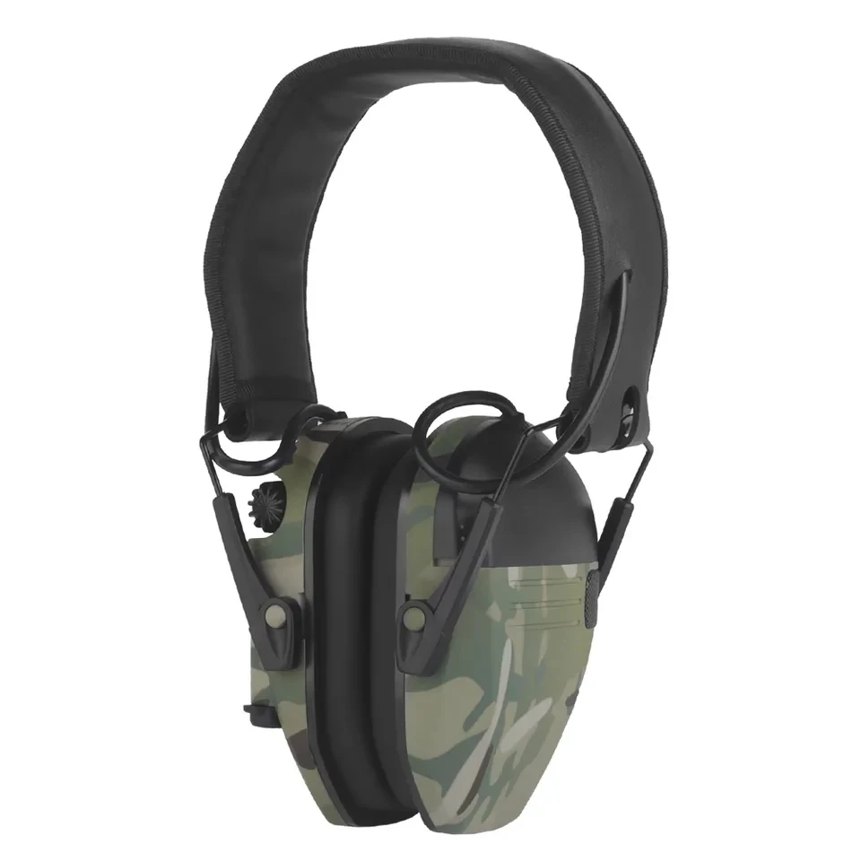 Shooting Training Headset Hunting Ear Protection Earmuffs  Headphone with Noise Reduction Knob Adjustment for Hunting Airsoft