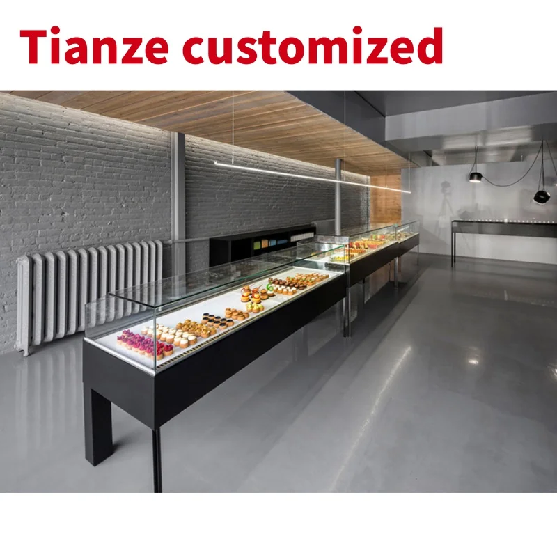 

(customized)High End Bakery Counter Display Showcase Interior Wooden Furniture Custom Design Full Store Decoration Of New Bakery