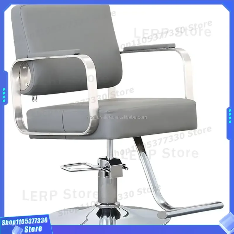 Luxury Barber Chair Stable Design Comfortable Seat Simple Atmosphere Cost Effective Hairdressing Furniture Direct Sales