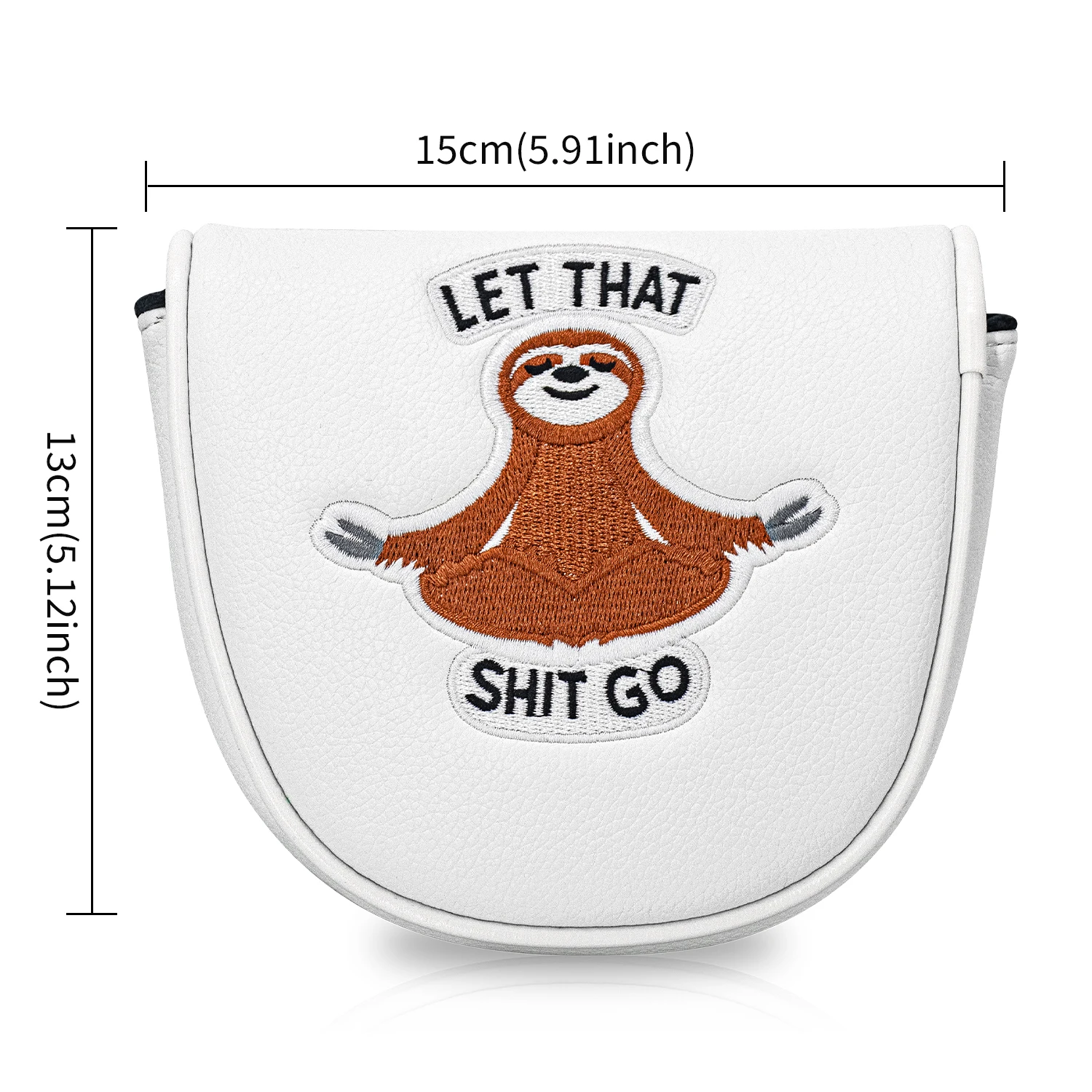 1PC Putter Head Cover - Sloth Style Putter Cover | Premium PU Golf Putter Cover | Magnetic Closure | Fits Most image 6
