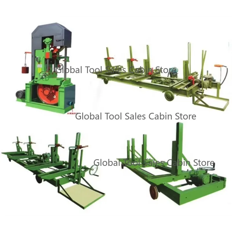 700mm 6000mm Log Cutting Band Saw Industrial Wood Cutting Automatic Log Loading Deck Vertical Bandsaw with Carriage Foundation