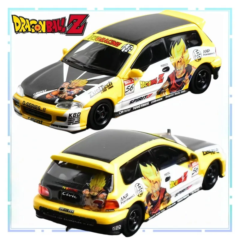 

Dragon Ball SW 1:64 CIVIC EG6 модель автомобиля из сплава, имитация коллекции автомобиля, украшения для дома, подарки для мальчиков и девочек