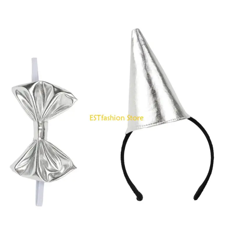 Y5GC Tin Man Hat con band elastico Bowtie Roleplay COSTUME ACCESSORI PER EVENZA EVELLA CHEZIONE AGGIUNTI