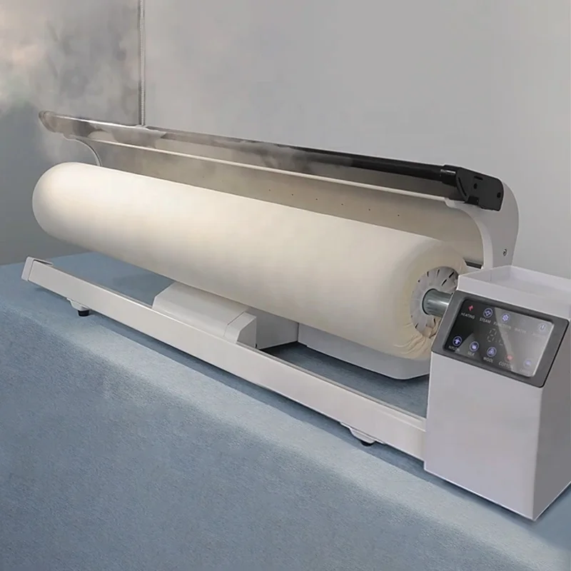 Easy Operation Tabletop High Efficiency Fabric Roller Ironing Machine Portable Rotary Steam Ironer For Home Hotel Laundry Shop