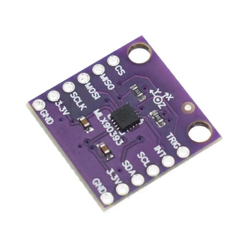 Sensor Digital de efecto Hall MLX90393, Sensor de ángulo de desplazamiento lineal, rotación, posición 3D, 2 piezas