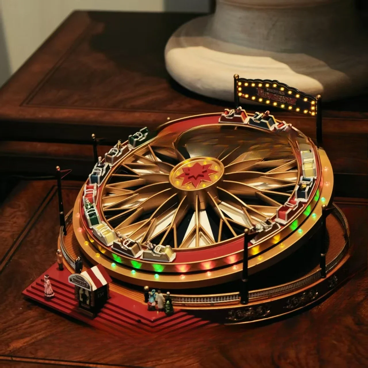 Medieval spinning car music box boys and girls birthday Valentine's Day holiday gift
