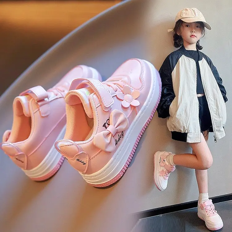 Girls shoes 2022 autumn new children\'s board shoes casual shoes spring and autumn for children little girl  Korean version