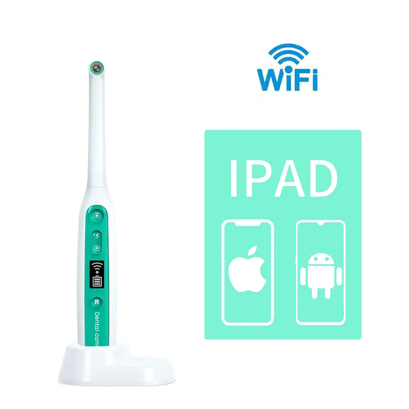 Cámara Dental inalámbrica, endoscopio Intraoral WIFI, 8 luces LED ajustables para inspección de dientes, vídeo HD, cámara Dental para dentista