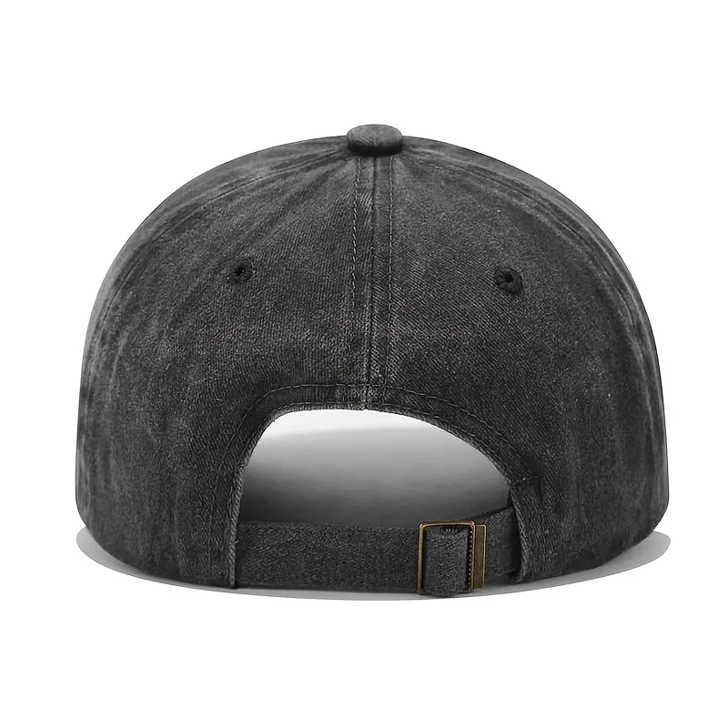 Customization Unisex Maple Leaf Letter Pattern Soft Top Baseball Cap, Vintage Adjustable Outdoor Hat Suitable For Sports, Fishin