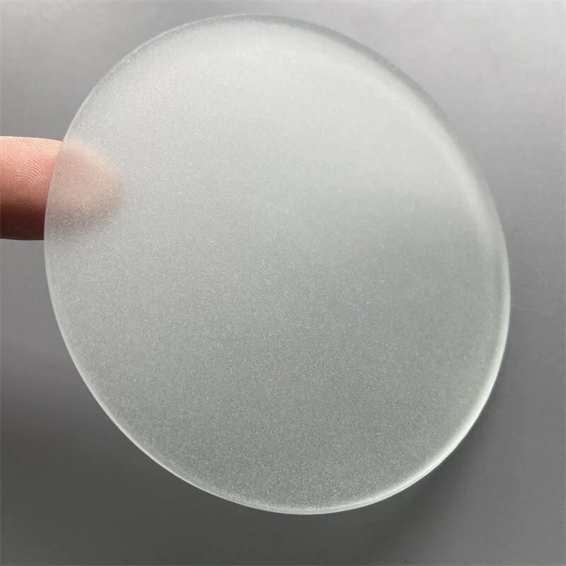 2PC Lens 85-100mm Stereo Microscope Working Stage Transparent Translucent Round Specimen Plate Frosted Glass Work Board Lenses