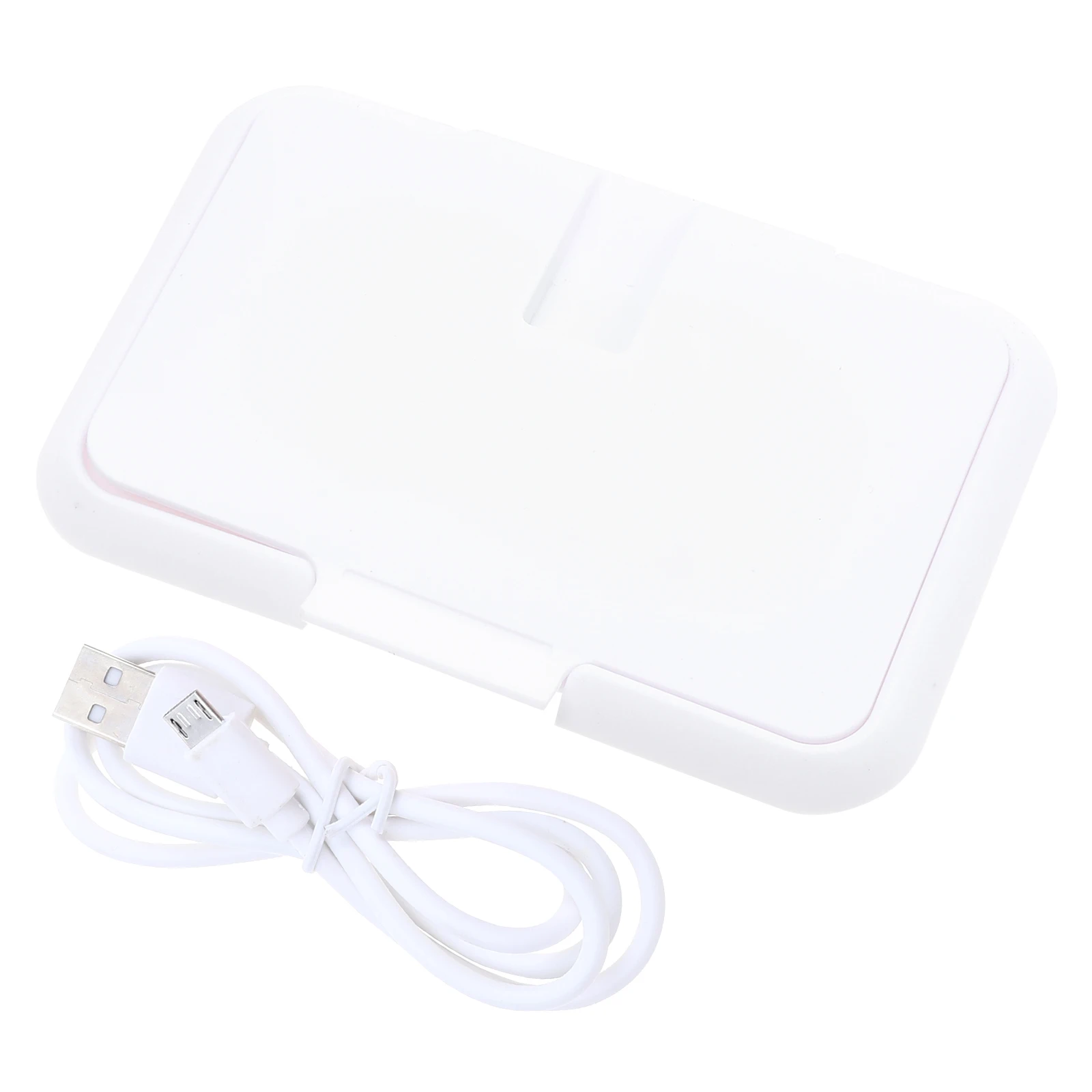 1 st Baby Warmer Draagbare Nat Tissue Heater voor Auto Wit Constante Temperatuur ABS Luier Baby Wipe Warmer Veranderende