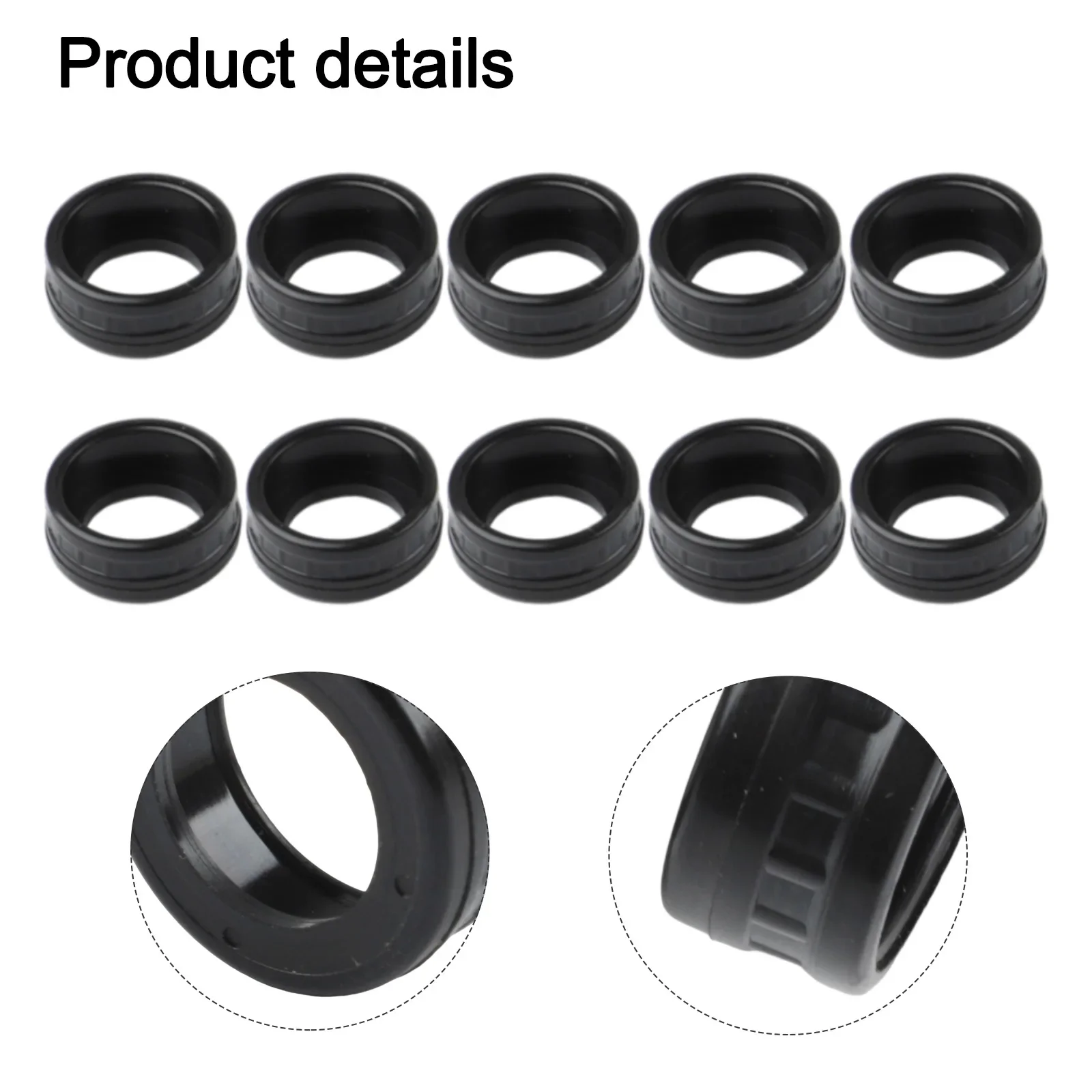 

10pcs of Rubber Sleeves 607 Designed for Power Tool Bearings Optimal Use in Angle Grinders and Electric Hammers