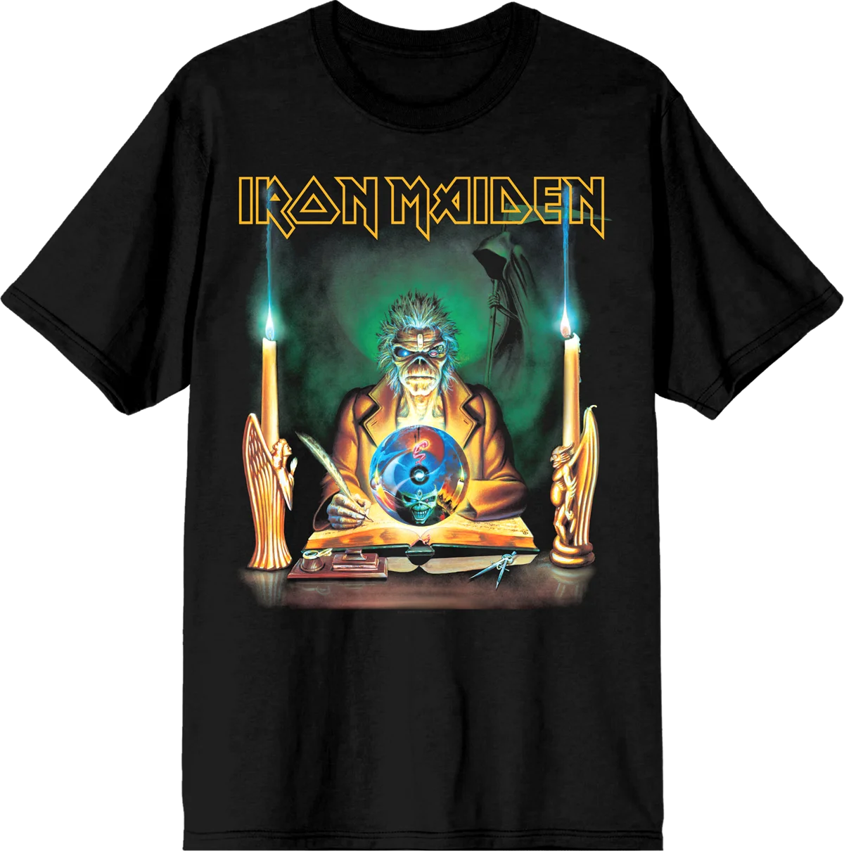 Iron Maiden Live After Death Band Stampa grafica Estate, Autunno, Inverno T-shirt a maniche corte da uomo e da donna Casual Allentata