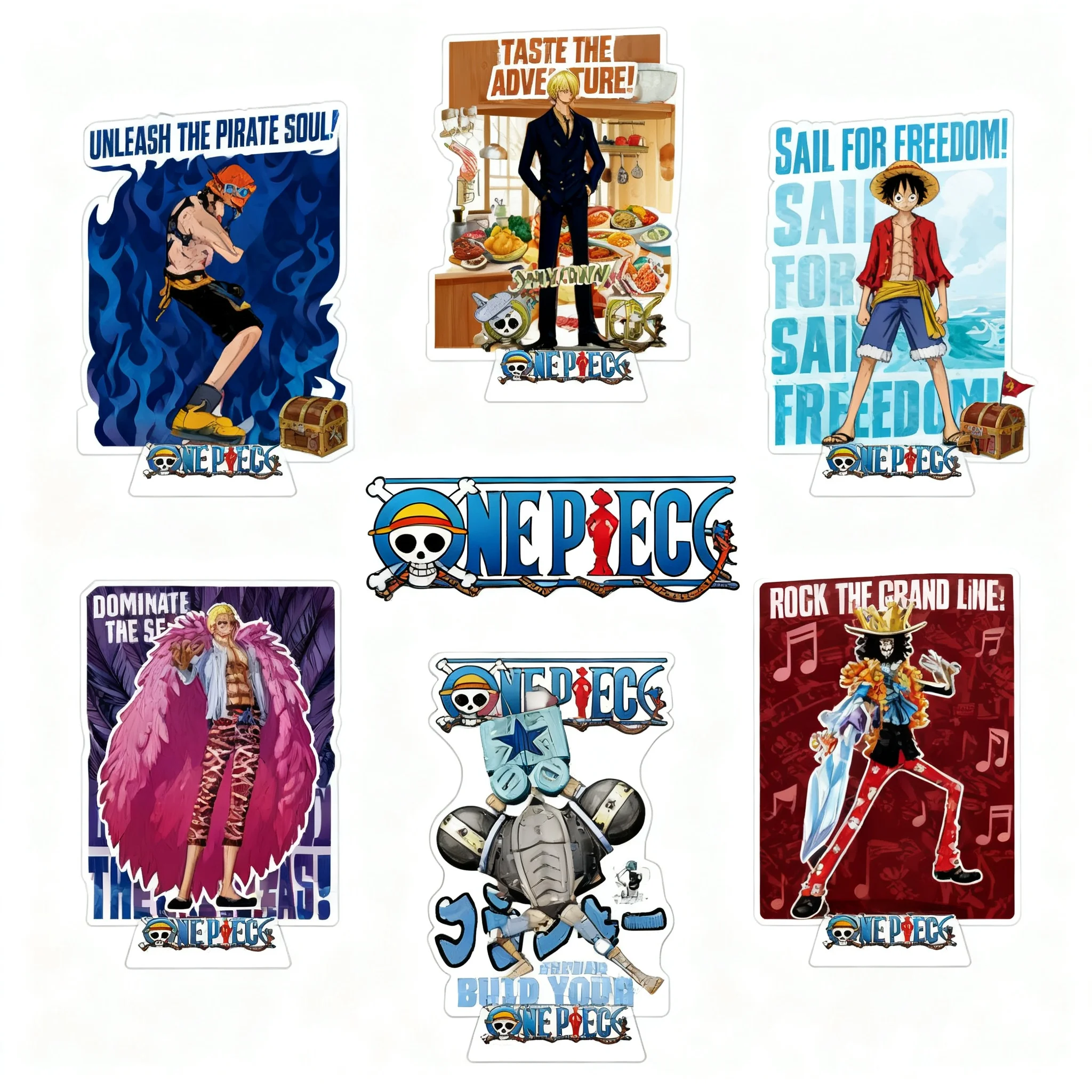 

One Piece Acrylic Stand Luffy Roronoa Zoro Anime Figure Creative Decor Acrylic Standee Display Model Collection Gift for Fans