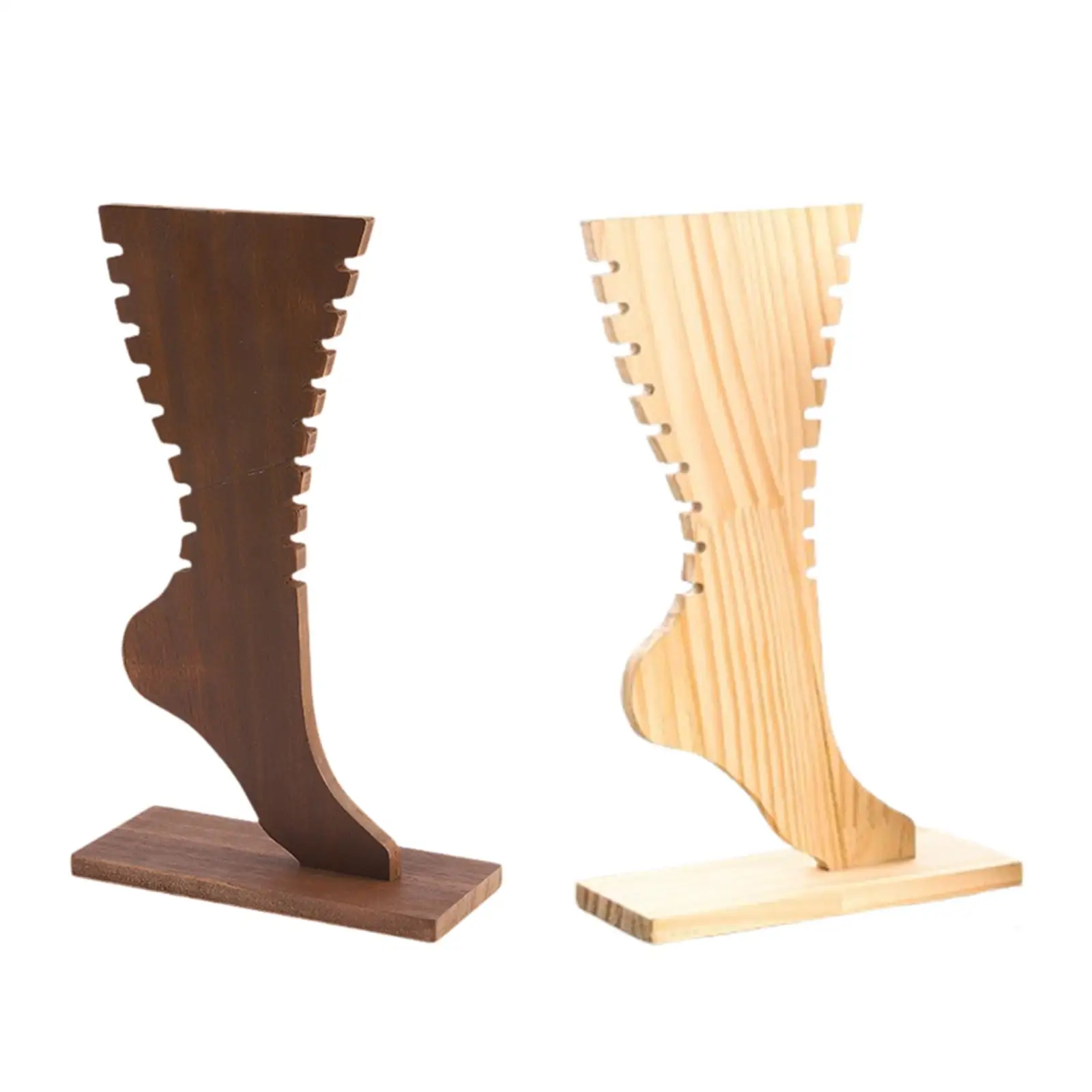 Foot Shaped Jewelry Display Stand Tabletop Jewelry Organizer Wood Bracelet Display for Dorm Counter Hotel Display Case