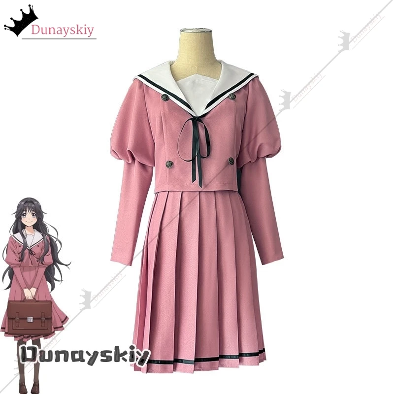 Anime The Fragrant Flower Blooms with Dignity Waguri Kaoruko Cosplay Costume Kaoruko School Uniform Wig Suit Disguise for Women