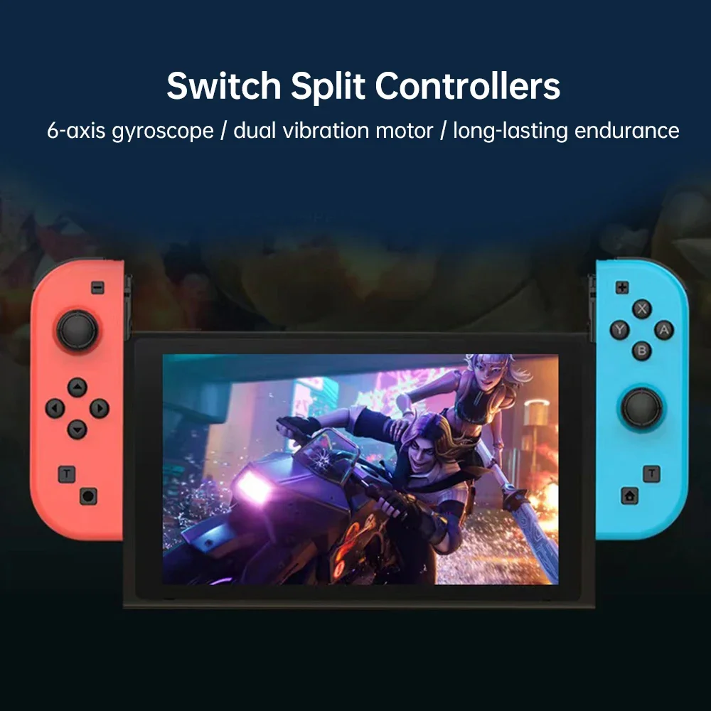 Joy Pad Joycons Gamepad لنينتندو سويتش عصا التحكم بلوتوث اللاسلكية أذرع التحكم في ألعاب الفيديو عصا التحكم مع Trubo ألعاب الفيديو